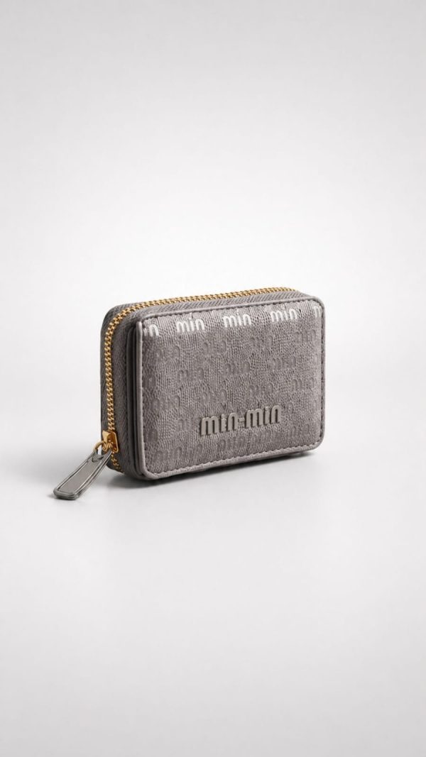 Billetera pequeña miu miu (negro,gris)