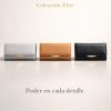 Billetera rectangular lisa (negro,gris,marron)
