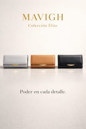 Billetera rectangular lisa (negro,gris,marron)