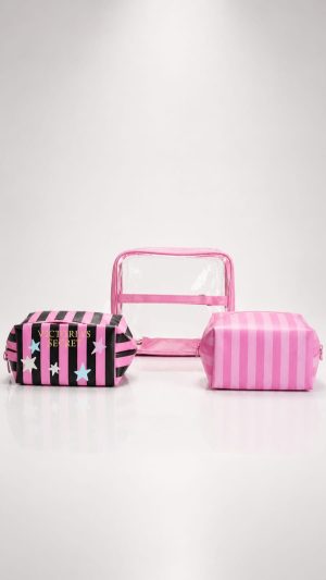 Cosmetiquera 3 piezas victoria secret