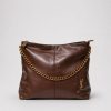 Cartera grande cadena dorada (negro,marron,café)