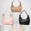 Cartera media  luna (negro,beige,camel,rosa)