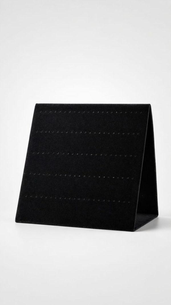 Exhibidor negro vertical para aretes