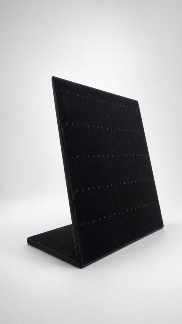 Exhibidor negro vertical para aretes