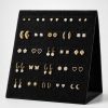 Exhibidor negro vertical para aretes