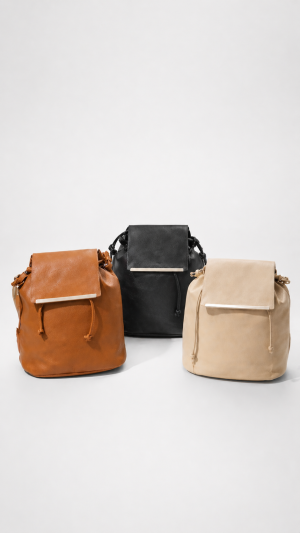 Mochila bucket cordón (negro,marron,beige)