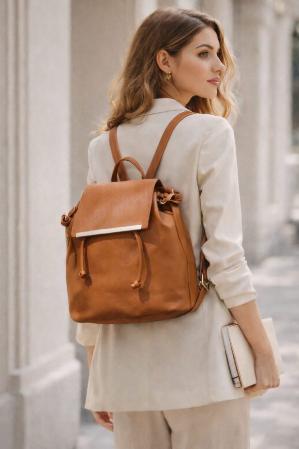 Mochila bucket cordón (negro,marron,beige)