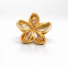 Vincha forma flor cristal tonos neutros (negro,blanco cristal,dorado miel)