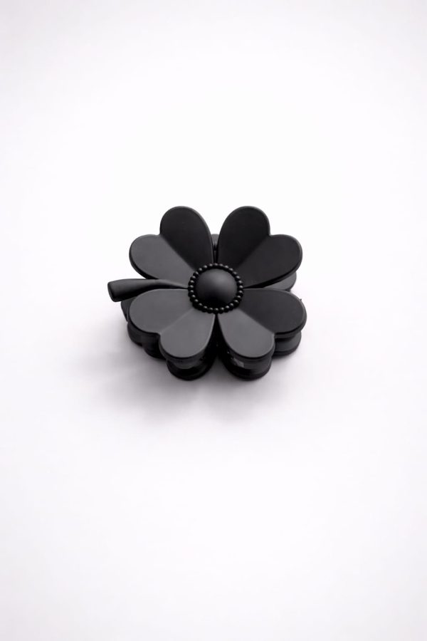 VMF2001-1 Vincha mediana flor petalos redondeados (negro,blanco,mostaza,rosado,café)