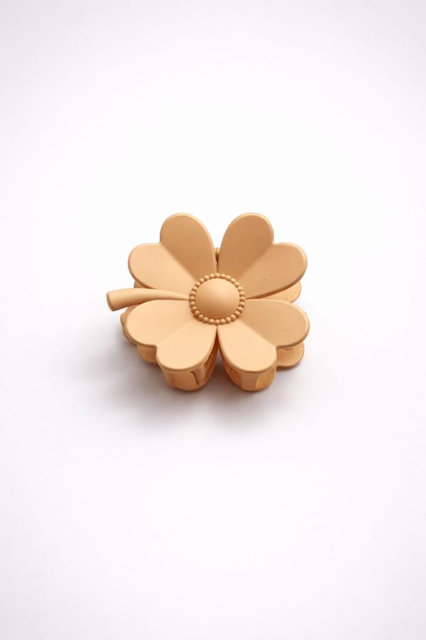 VMF2001-3 Vincha mediana flor petalos redondeados (negro,blanco,mostaza,rosado,café)