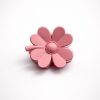 VMF2001-4 Vincha mediana flor petalos redondeados (negro,blanco,mostaza,rosado,café)