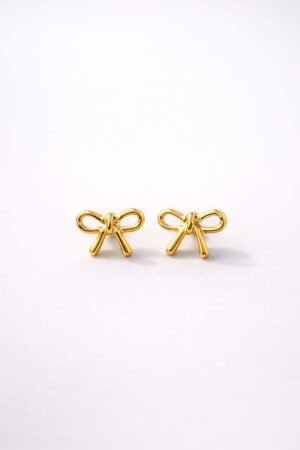 Arete lazo dorado