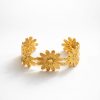Pulsera flor dorada