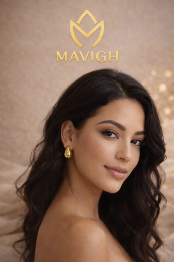 Arete gota liso  (dorado,plateado,negro)
