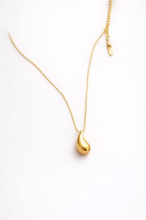Cadena gota pequeña dorada