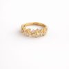 Anillo diseño floral golfi dorado