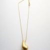 Cadena gota mediana dorada