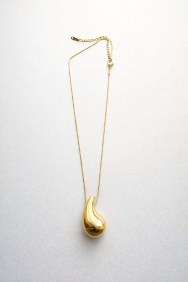 Cadena gota mediana dorada