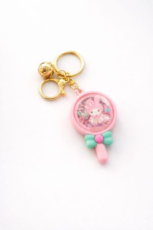 Llavero kawaii diseño encapsulado rosado