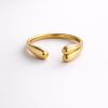 Anillo doble gota golfi dorado