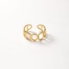 Anillo geométrico golfi dorado