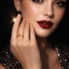 Anillo diseño hojas pequeñas golfi dorado