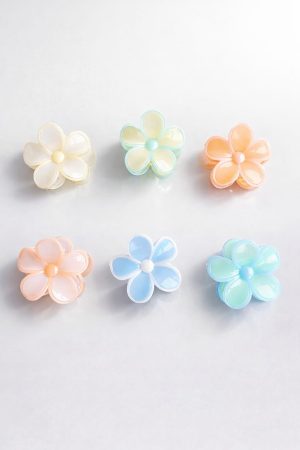 Vinchas diseño flor redonda bordes de colores (celeste,blanco,durazno)