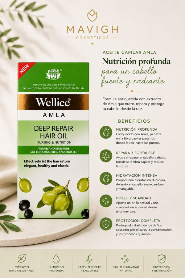 Aceite capilar Wellice Amla (150 ml)