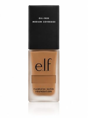Base liquida de Elf covertura media acabado satinado tono (linen 81375,tan 83113)