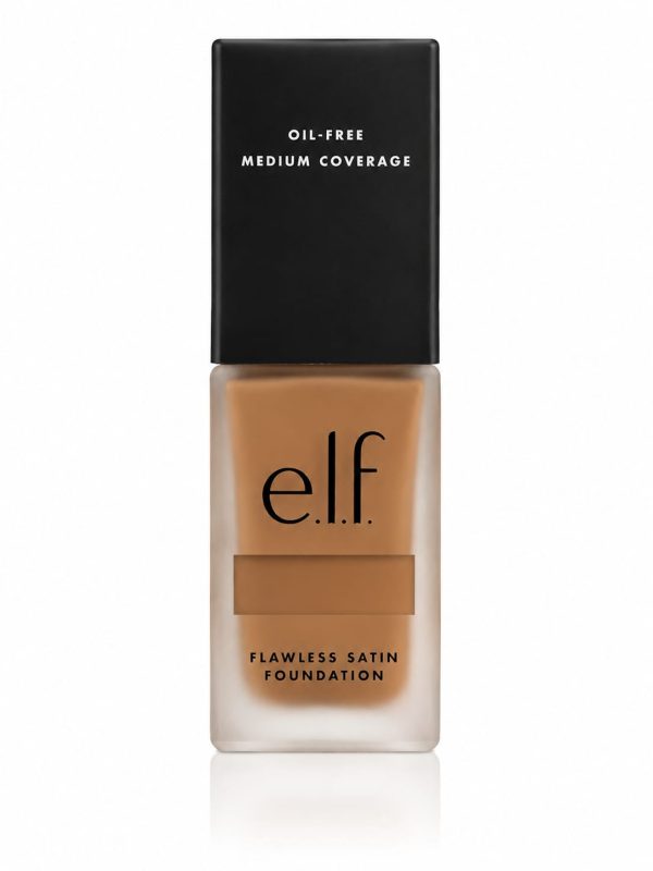 Base liquida de Elf covertura media acabado satinado tono (linen 81375,tan 83113)