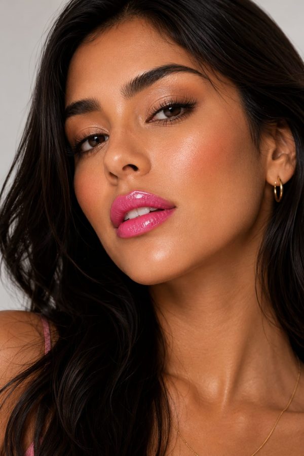 Brillo labial rosado Lip Smacker luxe