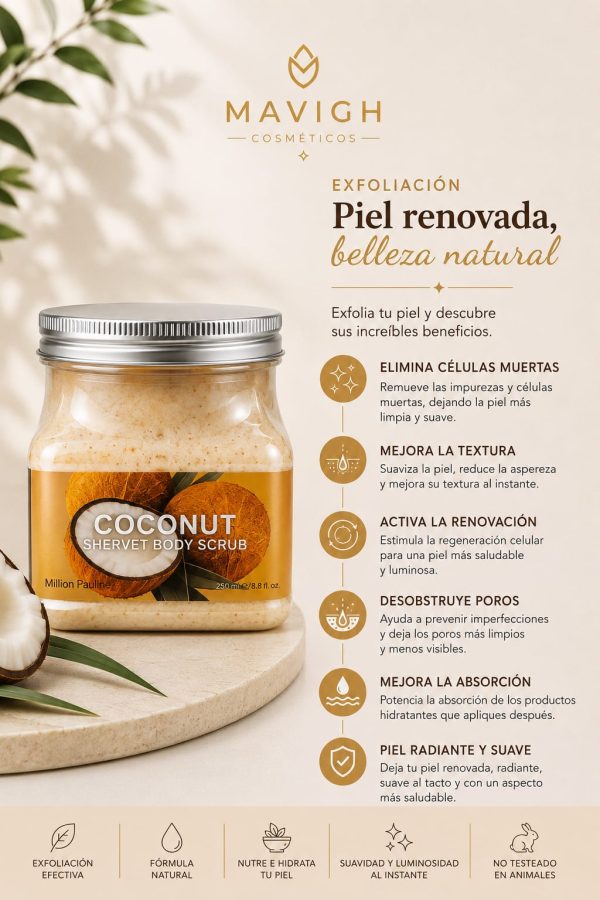 Exfoliante corporal coconut (500 ml)