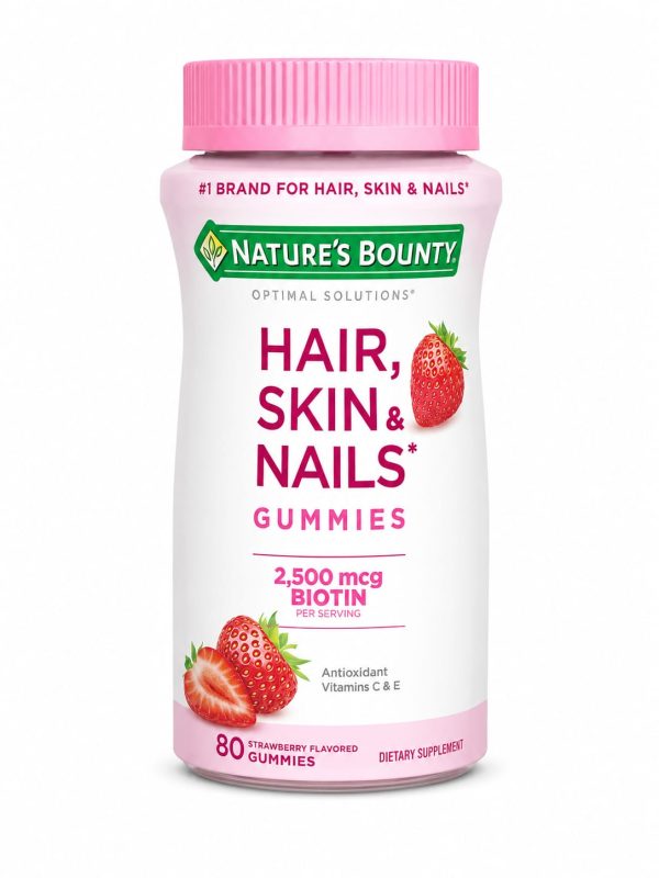 GBNB1001-1 Gomitas (80) biotina Hair Skin y Nails (2.500 mcg )