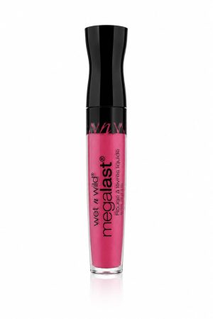 Labial liquido rosa vibrante de Wet n Wild acabado brilloso