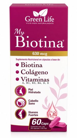 My Biotina (60 capsulas) 630mcg Green Life