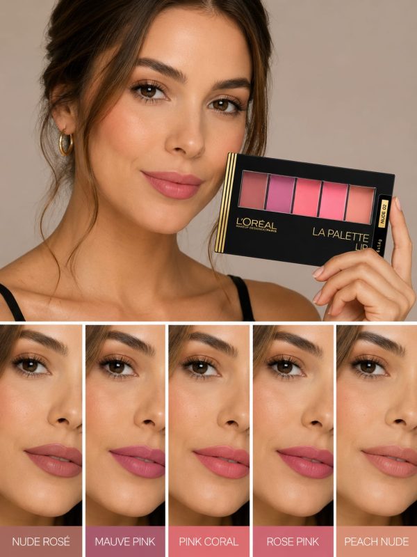PLCLP1001-3 Paleta de labiales en crema L’Oréal Paris Tono Nude02