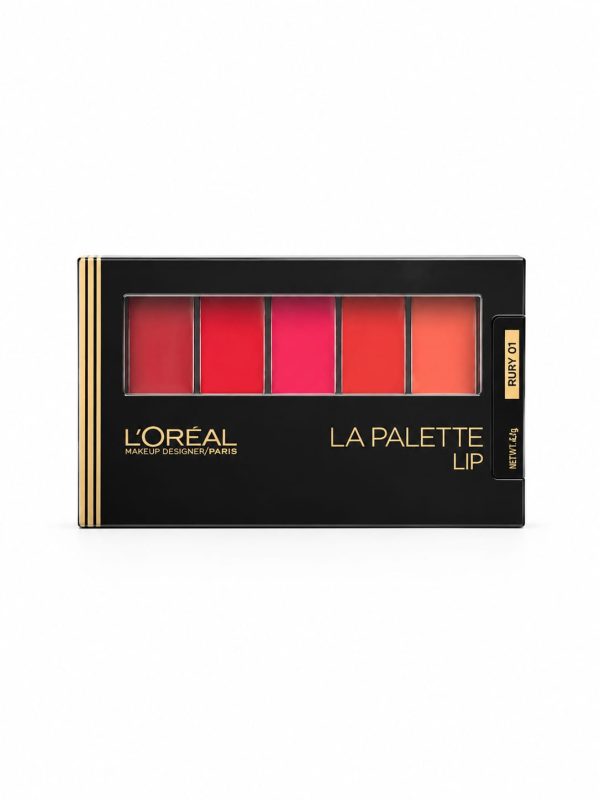 Paleta de labiales en crema Loreal Paris Tono Ruby 01