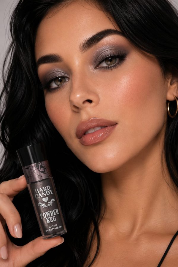 Sombra de ojos suelta Hard Candy Powder Keg aplicador de varita ergonómico