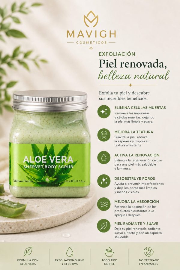 Exfoliante corporal aloe vera (500 ml)