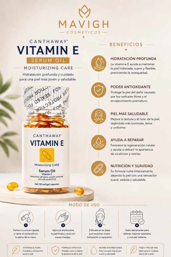 TFCVE1001-1 Tratamiento facial capsulas (90) Anthaway vitamina E
