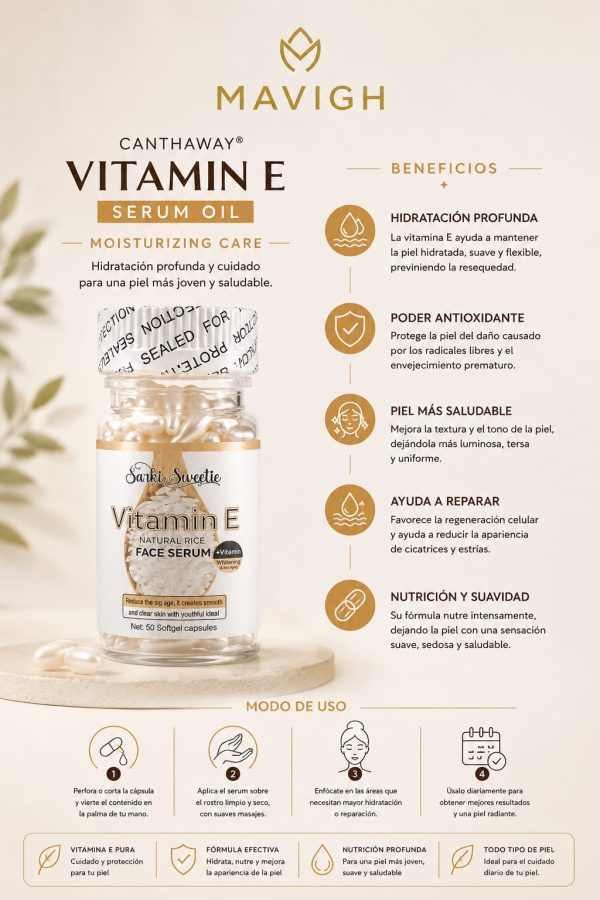 TFSS1002-1 Tratamiento facial en capsulas (90) Sarki Sweetie vitamina E