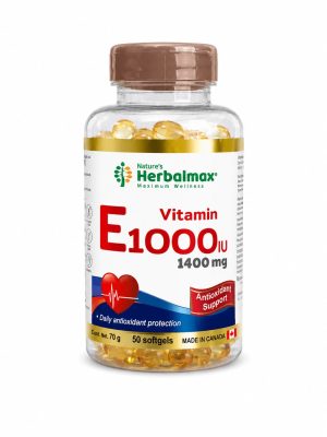 Vitamina E 1000 IU (50 softgels) 1400 mg