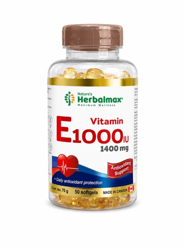 Vitamina E 1000 IU (50 softgels) 1400 mg