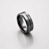 ANAIN1004-1 Anillo acero inoxidable negro