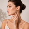 Arete argolla forma de estrella dorada