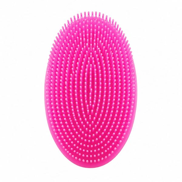 Cepillo de ducha silicona cerdas doble cara para exfoliación corporal y masaje cuero cabelludo