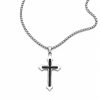 Cadena plateada varios diseños (brujula,estrella de la vida,cruz) para hombres