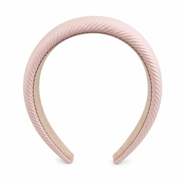 Diadema acolchada con acabado texturizado color (negro,rosa,gris)