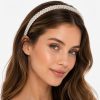 Diadema delgada con perlas y cristales (rosa,azul,negro,morado)