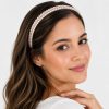 Diadema delgada con perlas y cristales (rosa,azul,negro,morado)